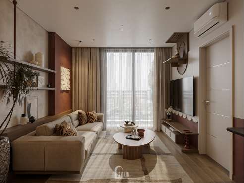 Thiết kế nội thất phòng khách chung cư phong cách Mid-century - Vẻ Đẹp Đến Từ Sự Chỉn Chu - Khai Sơn City